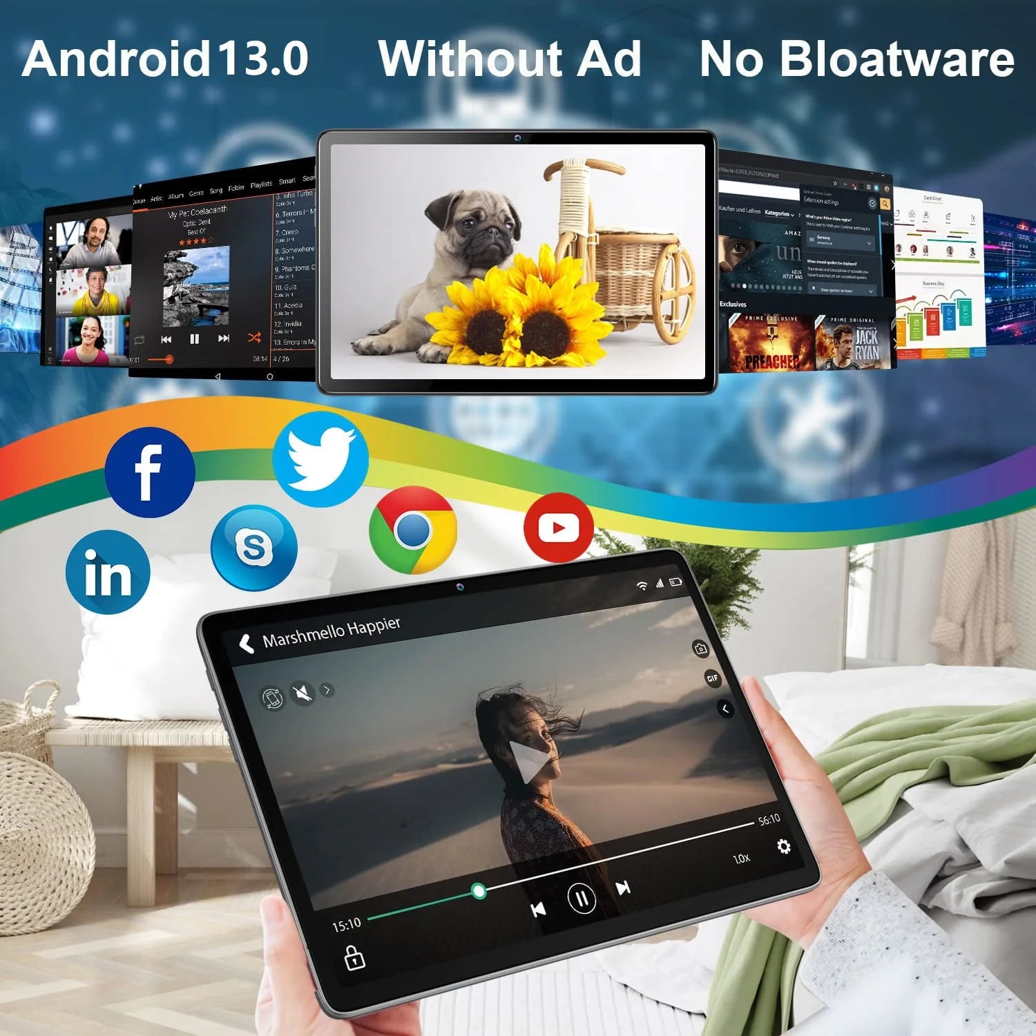 Android 13 Tablet 10 Inch Tablet with Keyboard Wireless Mouse Stylus,4G Phone Tablet,Octa Core Processor 1280X800 IPS Tablet/4Gb RAM 64GB ROM/13MP+5MP Camera Bluetooth Wifi Tablet,2024 Latest Tablet